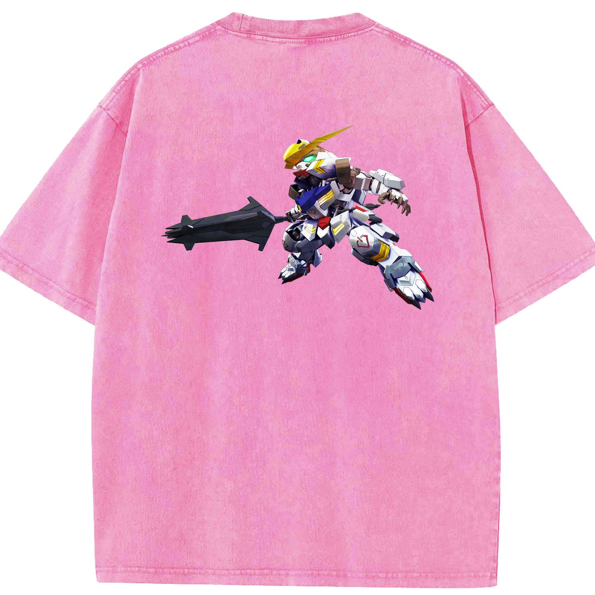 （画像用） 機動戦士ガンダム Mobile Suit Gundam 綿100% ヴィンテージ風 半袖Tシャツ（背面プリント）